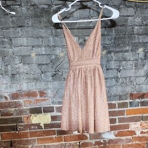 Trixxi Glittering Rose Mini Dress